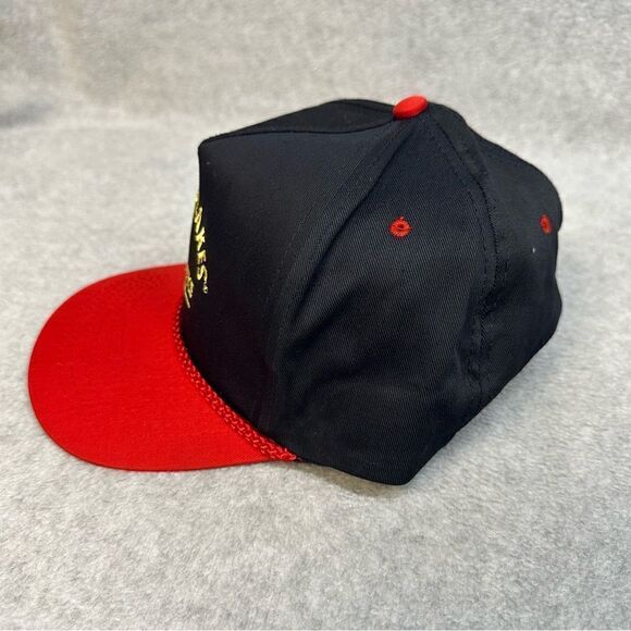 Land O Lakes Hat Adult OSFA Black Red Embroidered Logo Work Wear Food Services - Picture 4 of 10